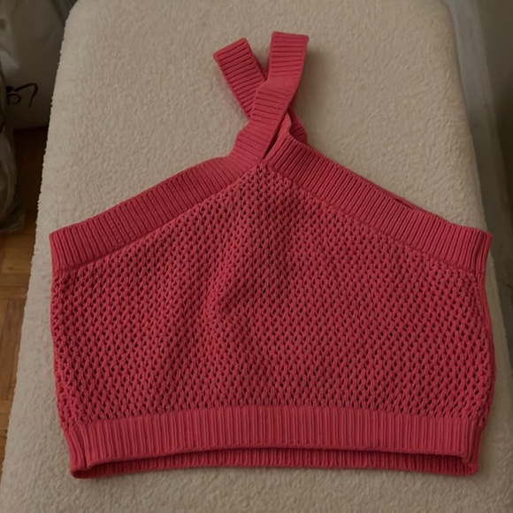 Zara chenille top pink / cute crop top - Picture 4 of 6